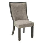 Sedia da pranzo imbottita Tyler Creek Urban Farmhouse, confezione da 2, marrone grigiastro